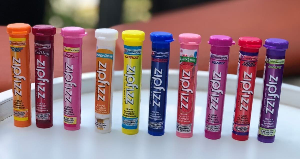 Zipfizz Energy Drink in different flavors.