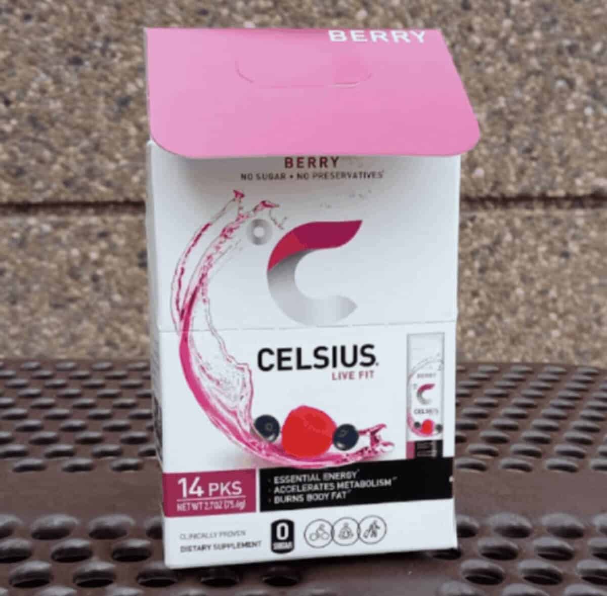 Celsius energy drink Berry flavor